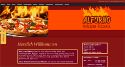 Desktop Screenshot of pizzeria-alforno.net